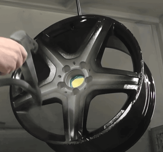 can you spray over diamond cut wheels?